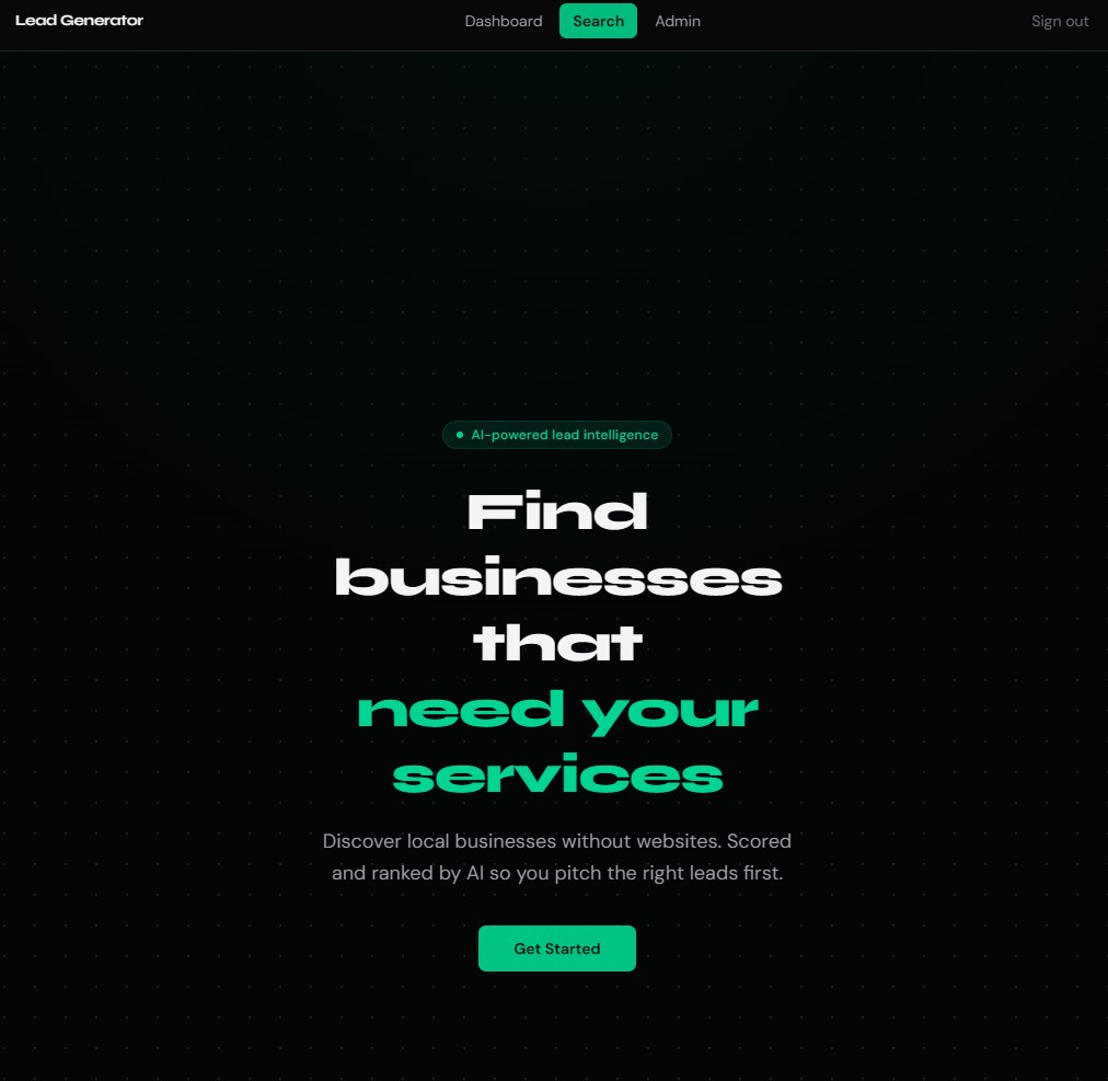 Lead Generation Dashboard