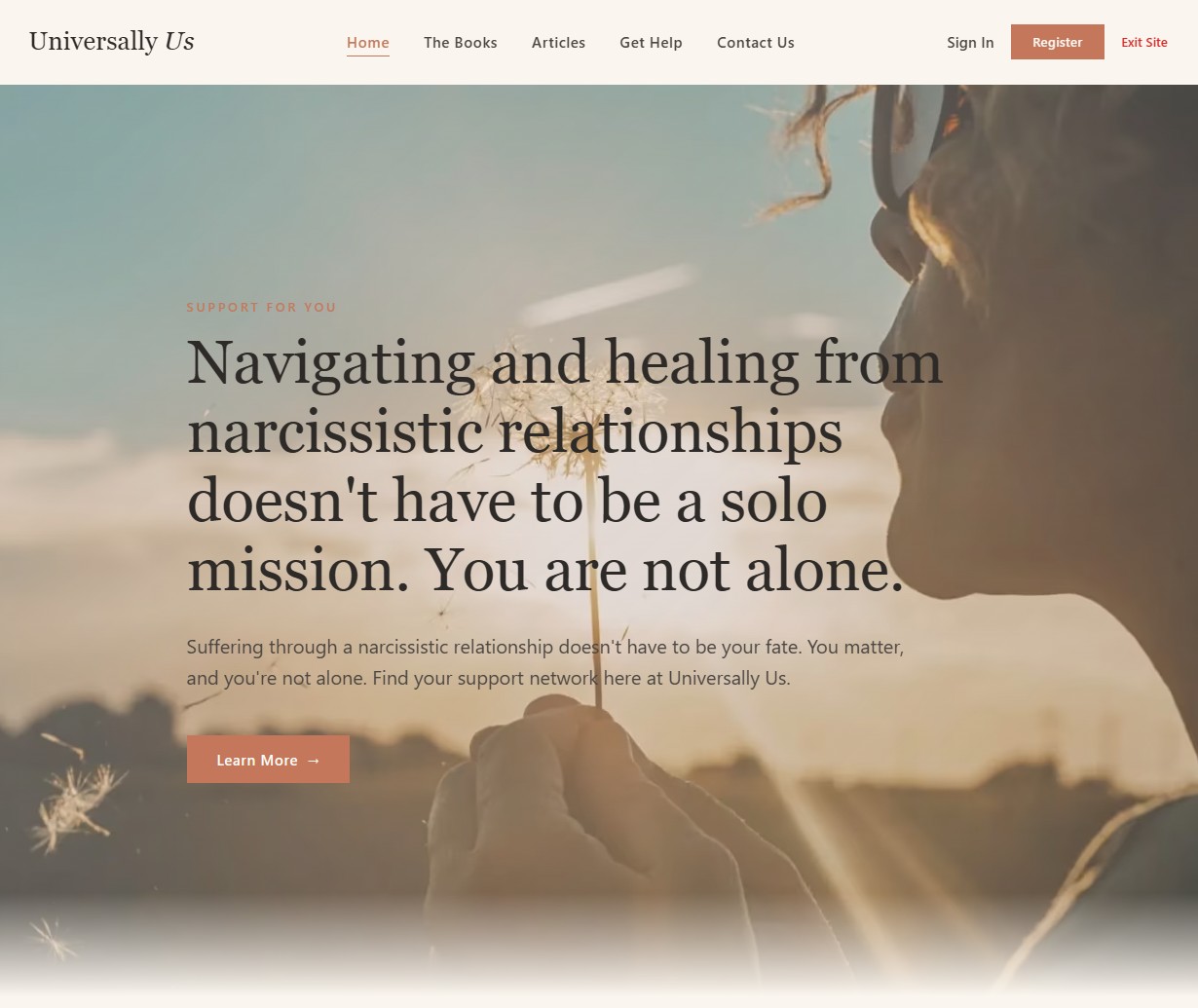 Universally Us - Personal Website/Blog
